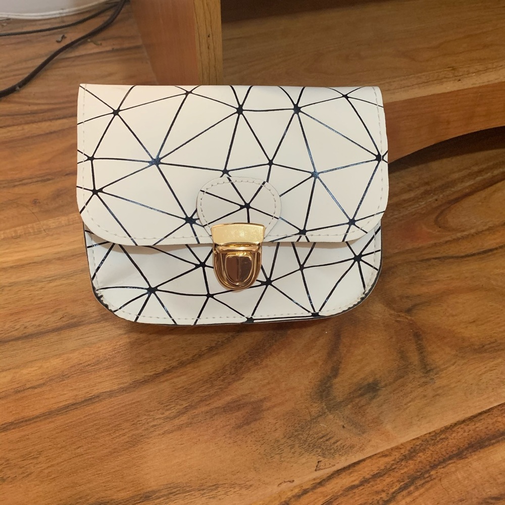 Geometric crossbody bag